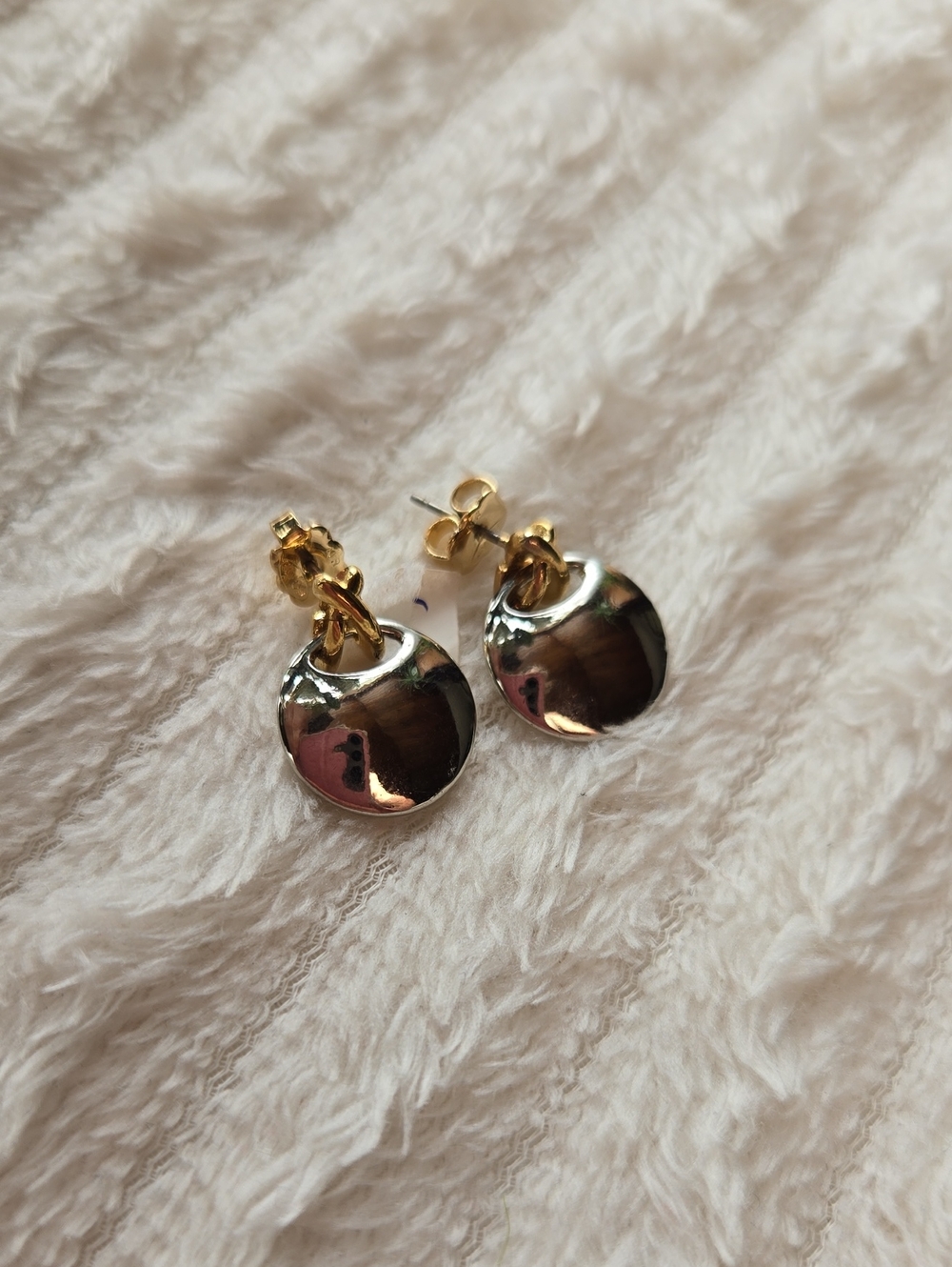 Gold-Tone Disc Drop Earrings - Women Jewelry